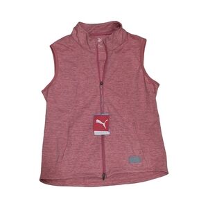 Puma Pink Athletic Vest with Mock Neck
